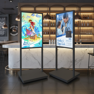 Écran publicitaire de type H de 32 pouces, affichage de menu, lecteur multimédia publicitaire pour restaurant, centre commercial, affichage numérique intérieur - Product Image 1