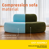Grand canapé sectionnel compressé pour salon, mobilier de bureau et centre commercial, livraison directe usine