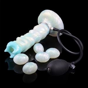 Monster Fantasy Ovipositor <b>Dildo</b> Big Dog Knot Horse Cock <b>Dildo</b> with Inflatable Pump Anal Toys Adult Sex Toys for Men - Product Image 1