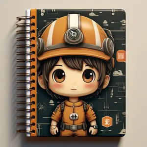 Custom Printing Fireman Fighting Fire Hero Planner Notebook with Logo