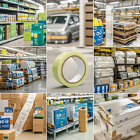 Ruban adhésif d'emballage transparent en BOPP, ruban adhésif robuste pour sceller les cartons, ruban adhésif d'emballage à forte adhérence pour les boîtes d'expédition et les déménagements
