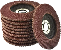 Disque abrasif à lamelles en oxyde d'aluminium T29 de 3,0 mm, 4 pouces (100 mm), dureté moyenne, OEM, pour le polissage