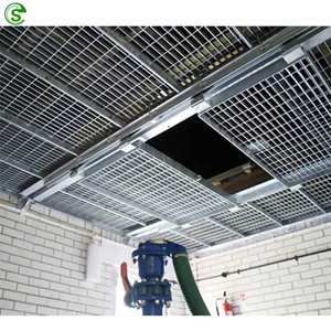 Plateforme <span class=keywords><strong>de</strong></span> passage, stationnement, acier robuste anti-corrosion, grille en acier carrée, grille en acier <span class=keywords><strong>pour</strong></span> <span class=keywords><strong>sol</strong></span>, grille en acier <span class=keywords><strong>pour</strong></span> extérieur - Product Image 5