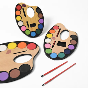 Set de Pintura de Acuarela de 12 Colores, Paleta Mini Portátil, No Tóxica, Kit de Pintura Artística para Niños con Pincel - Product Image 1