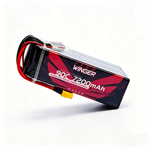 Batterie LiPo pour drone de course FPV, pack de batteries lithium-ion LCO LIVH 7200mAh 90C 6S 22.8V - Product Image 2