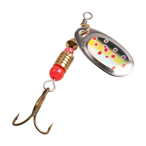 Spinner de pêche 3g4g5g cuillère en métal peint appât leurre queue eaux douces avec plume lame française carpe rivière lac ruisseau 10 couleurs - Product Image 2
