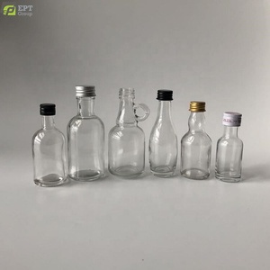 <strong>Tiny</strong> 30ml 50ml 100ml Glass Liquor <strong>Bottles</strong> with Cork Top and Screw Cap for Shot <strong>Alcohol</strong> Gin Gift Packaging - Product Image 5