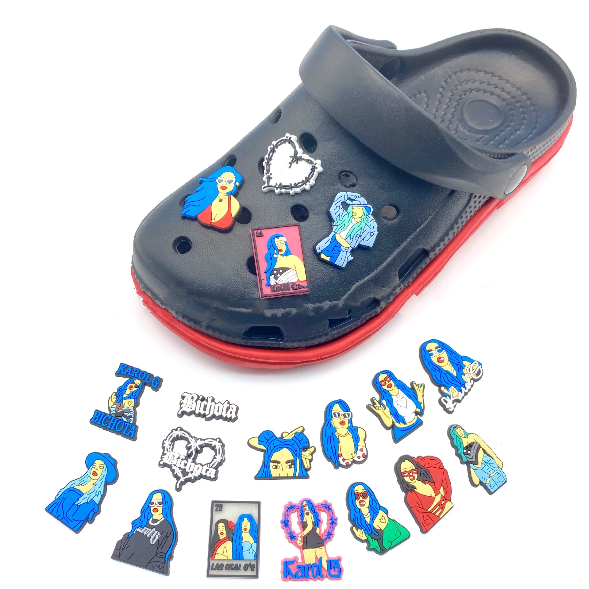 Оптовая продажа, персонализированные мягкие подвески для обуви из ПВХ с изображением знаменитого певицы Бруно Карола, дизайнерские подвески для обуви