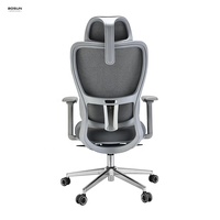 Ascenseur de chaise de bureau exécutif Support lombaire à dossier haut Chaise ergonomique en maille confortable de la Chine Jambe chromée moderne réglable
