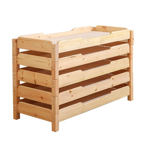 Tùy chỉnh mẫu giáo Nap giường rắn gỗ nhiều lớp Giường trẻ em giường trường tiểu học cũi trẻ em cũi - Product Image 3