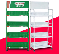 Support d'affichage d'huile moteur pour station-service robuste pour Castrol