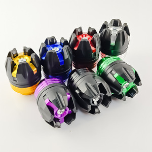 Qiangye – couvercle anti-collision en alliage d'aluminium pour fourche de moto, pour amortisseur avant de vélo électrique, rouge, bleu, noir, or - Product Image 2