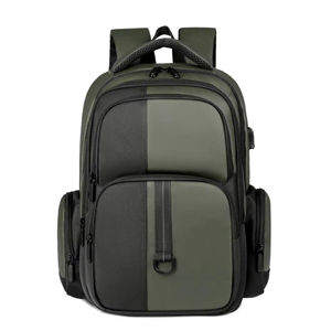 Sacs à dos décontractés pour hommes en gros, sacs à dos de voyage multi-couches avec port USB, résistants à la saleté, grande capacité - Product Image 1