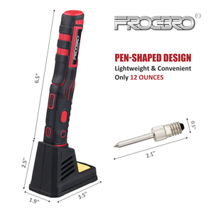 FROGBRO DIY Mini <span class=keywords><strong>fer</strong></span> <span class=keywords><strong>à</strong></span> <span class=keywords><strong>souder</strong></span> <span class=keywords><strong>sans</strong></span> <span class=keywords><strong>fil</strong></span> portable <span class=keywords><strong>rechargeable</strong></span> 8W alimenté par batterie lithium-ion - Product Image 2