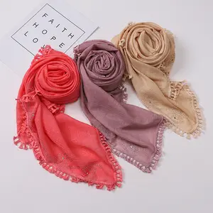 2024 new material women's head gauze scarf Malaysia Indonesia scarf manufacturer spot wholesale