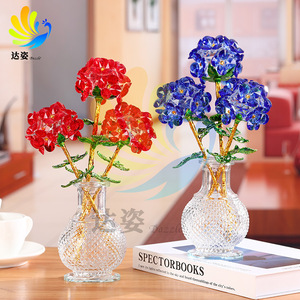 Adorno de cristal de hortensia deslumbrante, hecho a mano, para decoración de sala de estar, regalo de boda - Product Image 2