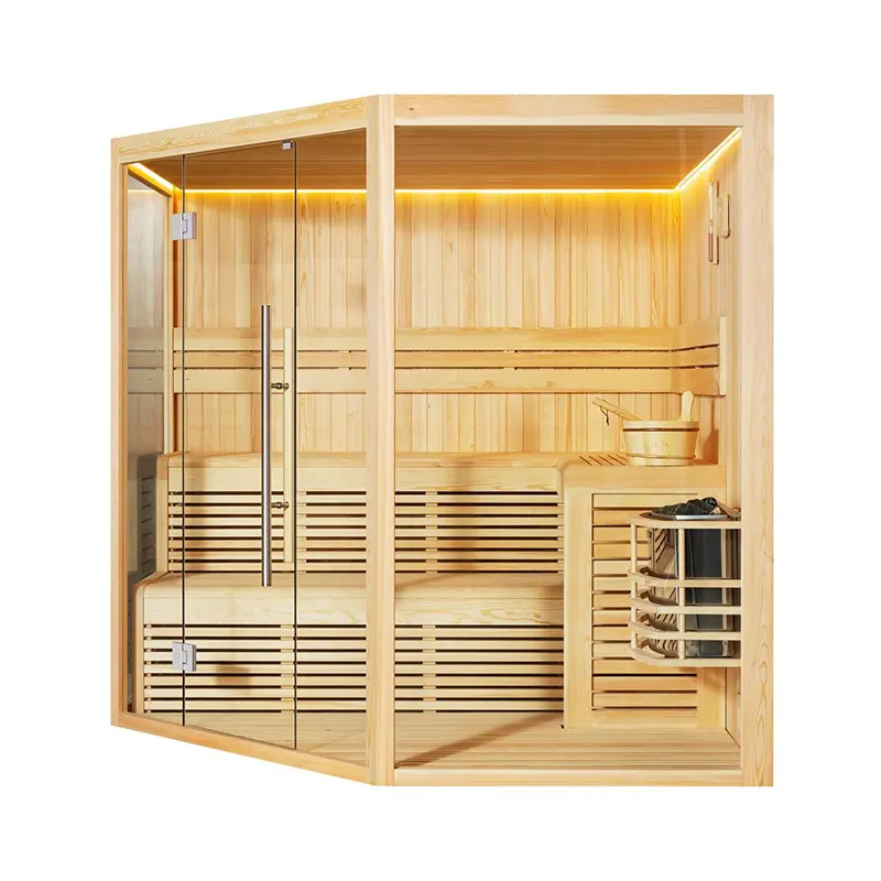 Hydrorelax 3-5 pessoas uso pessoal doméstico sauna a vapor interior ao ar livre seco saunas tradicionais para venda