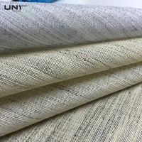 Tissu d'interlining en toile de crin de cheval véritable de haute qualité pour costume homme fait main haut de gamme