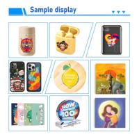 Mesin Printer Stiker UV DTF Refinecolor, Printer UV DTF, Mesin Cetak UV DTF dengan Pernis Flatbed A3 untuk Pencetakan Stiker Embos