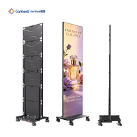 Écran d'affichage vidéo portable pliable Canbest CJ ULT P0.9 COB LED pour affiches intérieures P1.25 P1.5, idéal pour les centres commerciaux et les aéroports