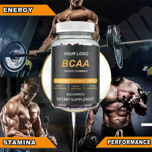 กัมมี่กรดอะมิโนสำหรับก่อนออกกำลังกาย ยี่ห้อ OEM ผลิตภัณฑ์ฉลากส่วนตัว ผสมครีเอทีนโมโนไฮเดรต คอลลาเจน และ <span class=keywords><strong>BCAA</strong></span> - Product Image 4