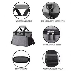 Thermal Insulated Lunch Bag Box Handbag <b>Wine</b> Beer Cooler Crossbody Shoulder Bag Camping Food <b>Container</b> - Product Image 2