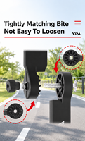 Support de Tableau de Bord GPS VXM en Nylon pour Vélo avec Support de Lumière, Support d'Ordinateur de Vélo Réglable et Épaissi, Accessoires VTT et Route