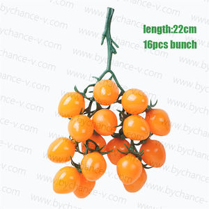 Bouquet réaliste de tomates cerises en plastique pour décoration de cuisine et arrangements floraux Fruits artificiels pour la décoration de la maison - Product Image 6