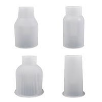 Moules en silicone pour poterie, artisanat, jardinières, vases, pour la fabrication de pots de fleurs en époxy, plâtre, béton, moule d'injection, décoration de jardinage