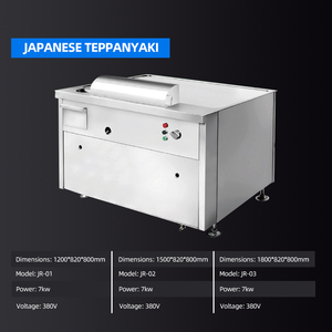 Plancha <span class=keywords><strong>Teppanyaki</strong></span> Comercial de 120 cm, Calentamiento Rápido, Acero Inoxidable, Equipo de Cocina Eléctrico para Restaurantes y Hoteles, Sin Humo, Comida THO - Product Image 2