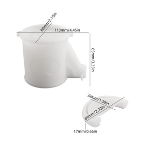 Nuevas Ideas: Molde de Silicona para Rociador de Agua, DIY, para Contenedores de Yeso y Cemento, Jarrones, Adornos, Tarros de Almacenamiento de <span class=keywords><strong>Gel</strong></span> - Product Image 6