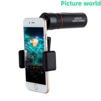 Telescopio Monocular Portátil de Alta Definición y Gran Aumento, Tecnología de Vanguardia, 30x-2000x, Diámetro del Objetivo de 25 mm, Compatible con Teléfonos Inteligentes