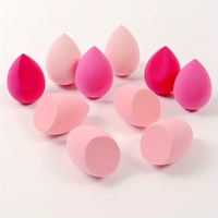 Éponges de maquillage personnalisées à marque privée, lavables, super douces, utilisables à sec et sous l'eau, pour le visage, ensemble d'éponges pour femmes