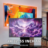 Smart TV HDTV 4K Ultra HD LED de 32-55 Pulgadas, Sistema Android 14.0, WiFi, para Uso en Hoteles, Color Negro, Varios Tamaños Opcionales
