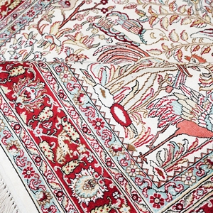 Alfombra turca pequeña <span class=keywords><strong>de</strong></span> 4,5x6,5 pies, Alfombra <span class=keywords><strong>de</strong></span> seda persa anudada a mano <span class=keywords><strong>cerca</strong></span> <span class=keywords><strong>de</strong></span> <span class=keywords><strong>mí</strong></span> - Product Image 6