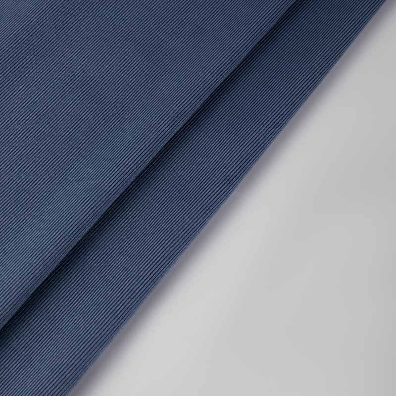 High Stretch Microfiber Poly Spandex 1X1 Rib Fabric Plain Dyed 1X1 Rib for Activewear Collar for Boys and Girls