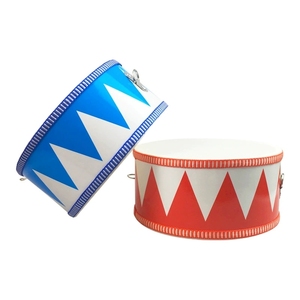 Wholesale Cartoon Triangle Print Kids Marching <b>Drum</b> With Adjustable Shoulder Strap Orff Percussion Instrument For Honor Guard - Product Image 1