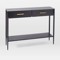 Table minimaliste intérieur salon meubles cadre tiroirs spacieux utiliser stockage laiton matériel entrée Console Tables