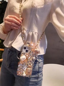 Ốp điện thoại <span class=keywords><strong>iPhone</strong></span> 16 Pro Max cao cấp sang trọng hình chai nước hoa bí ngô đính đá cho <span class=keywords><strong>iPhone</strong></span> 15 14 13 12 Pro Max - Product Image 6