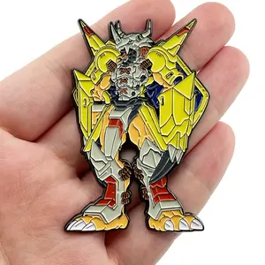 Amine cheap cool decoration fashion design creative large soft enamel pin for clothes