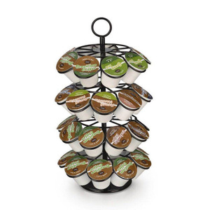 Most popular Metal Coffee Capsule Holder Export Quality Coffee Pod Storage With Rotary Base Dotce Gusto Coffee Storage rack