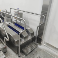Station de nettoyage de chaussures en acier inoxydable, directement de l'usine, pour le lavage des semelles et des côtés, avec système de contrôle automatique des brosses
