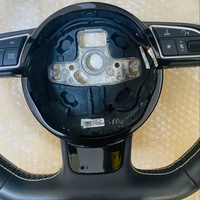 Volant en cuir de style sport pour Audi A6 C7 Q5 A4-Reboring et remplacement avec un nouveau modèle pour un look élégant