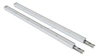 Système d'éclairage linéaire LED avec module d'éclairage, module de prise, rail de guidage, cache-câble, panneau de sortie de secours, module de capteur, idéal pour les supermarchés