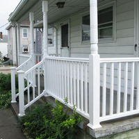 Rampe de balcon en PVC pour extérieur, rampe d'escalier en vinyle