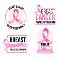 Autocollants personnalisés pour la sensibilisation au cancer du sein, prêts à l'emploi, pour impression sérigraphique par transfert thermique, vinyle et plastisol, pour vêtements et t-shirts