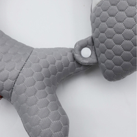 Oreiller de voyage en peluche pour le cou en tissu doux, dessin animé mignon animal requin bulle de glace pour une utilisation en avion