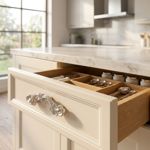 AK Brass Attractive Metal Cabinet Handle <b>Silver</b> Finish Premium Quality Shelf <b>Door</b> Furniture Decorative Hardware Luxury - Product Image 2