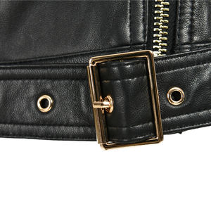 عالية الجودة مخصص للدراجات النارية المعاطف الجلدية مع سستة النساء بالجملة مخصص جاكت مطبوع رياضي الشكل جلد طبيعي - Product Image 6