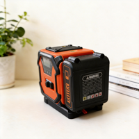 Niveau laser 3D industriel 12 lignes, auto-nivelant, faisceau vert 360°, lignes horizontales et verticales croisées, batterie au lithium, pour la construction